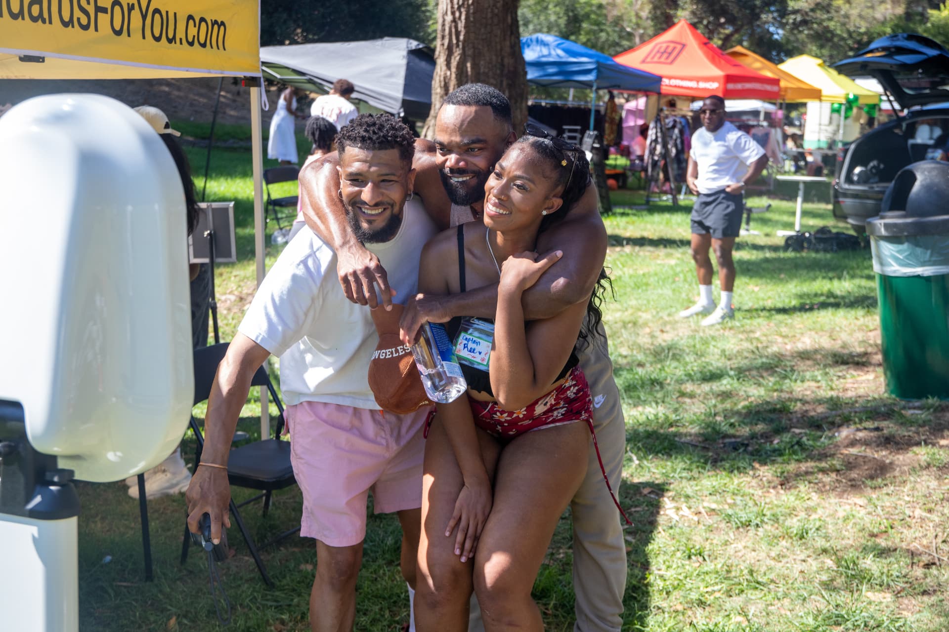 Outdoor festival photo booth experience in Los Angeles